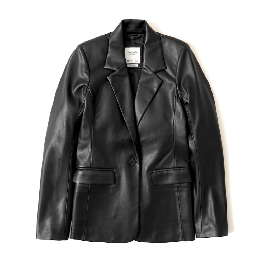 Abercrombie vegan leather blazer- SIze Medium- NWT